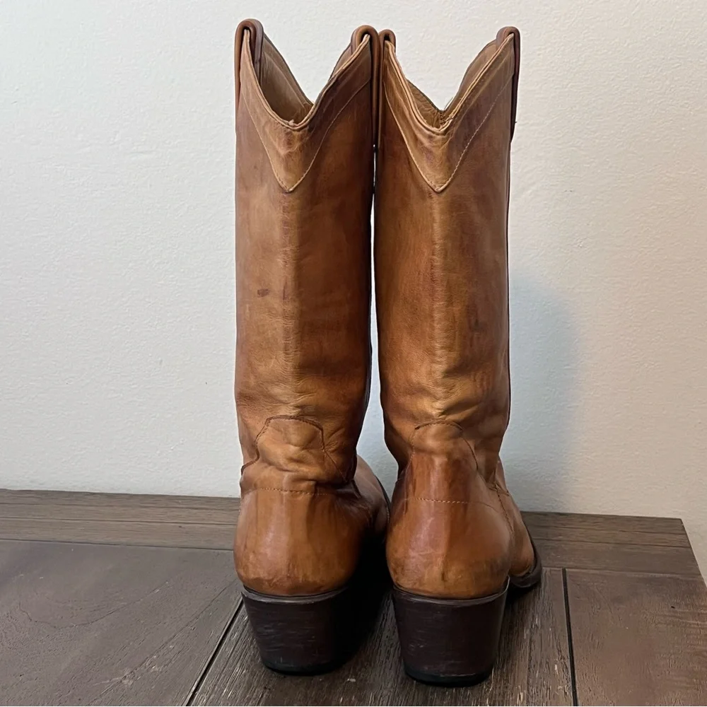 Stetson Brown Leather Heeled Western Cowgirl Boots Womens 9 - Picture 9 of 12